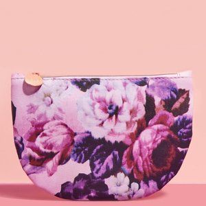 IPSY May 2022 Glam Bag Floral Half Moon Makeup Bag - Bag Only - NEW